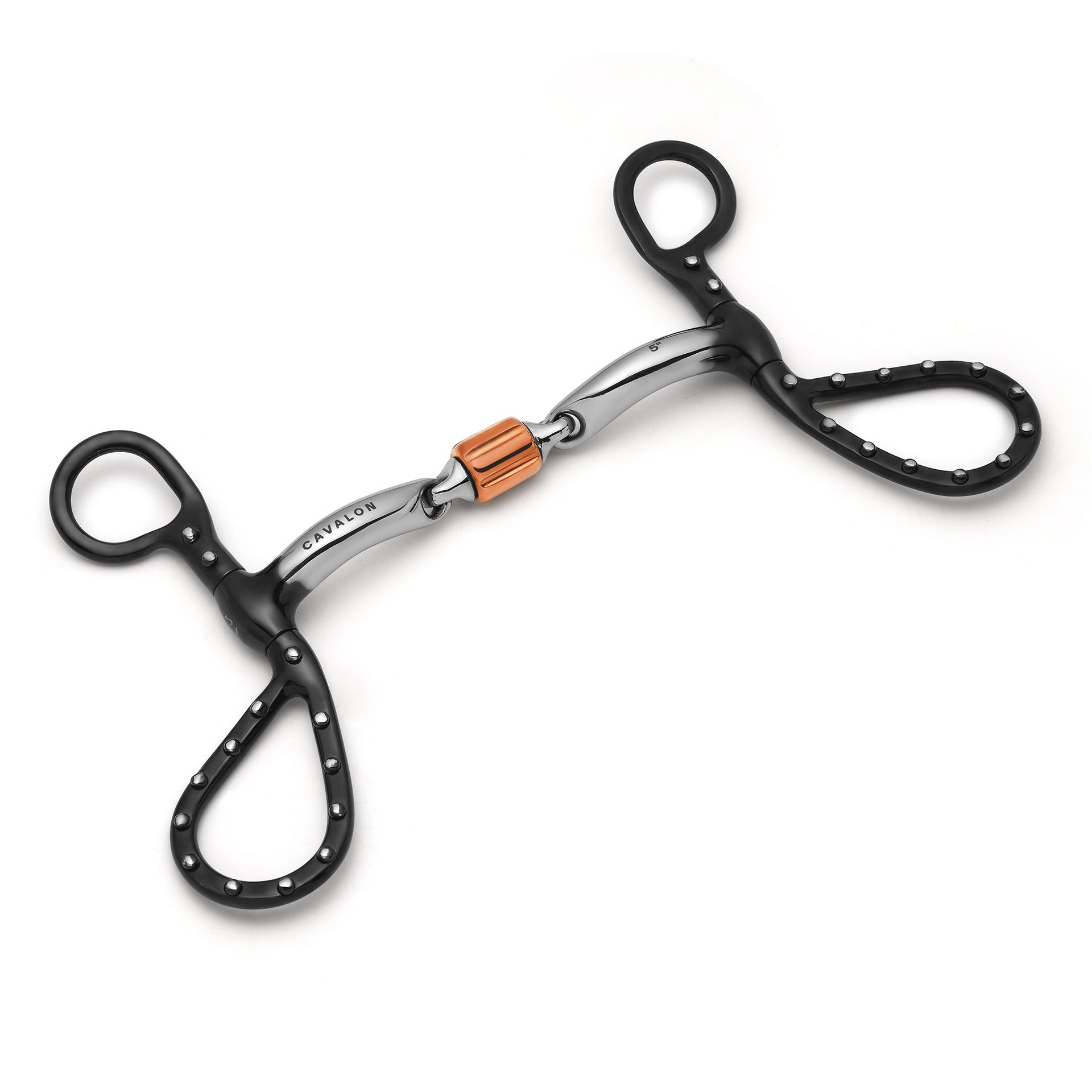 Teardrop Shank 3-Piece Cricket Roller Silver Dotted Curb