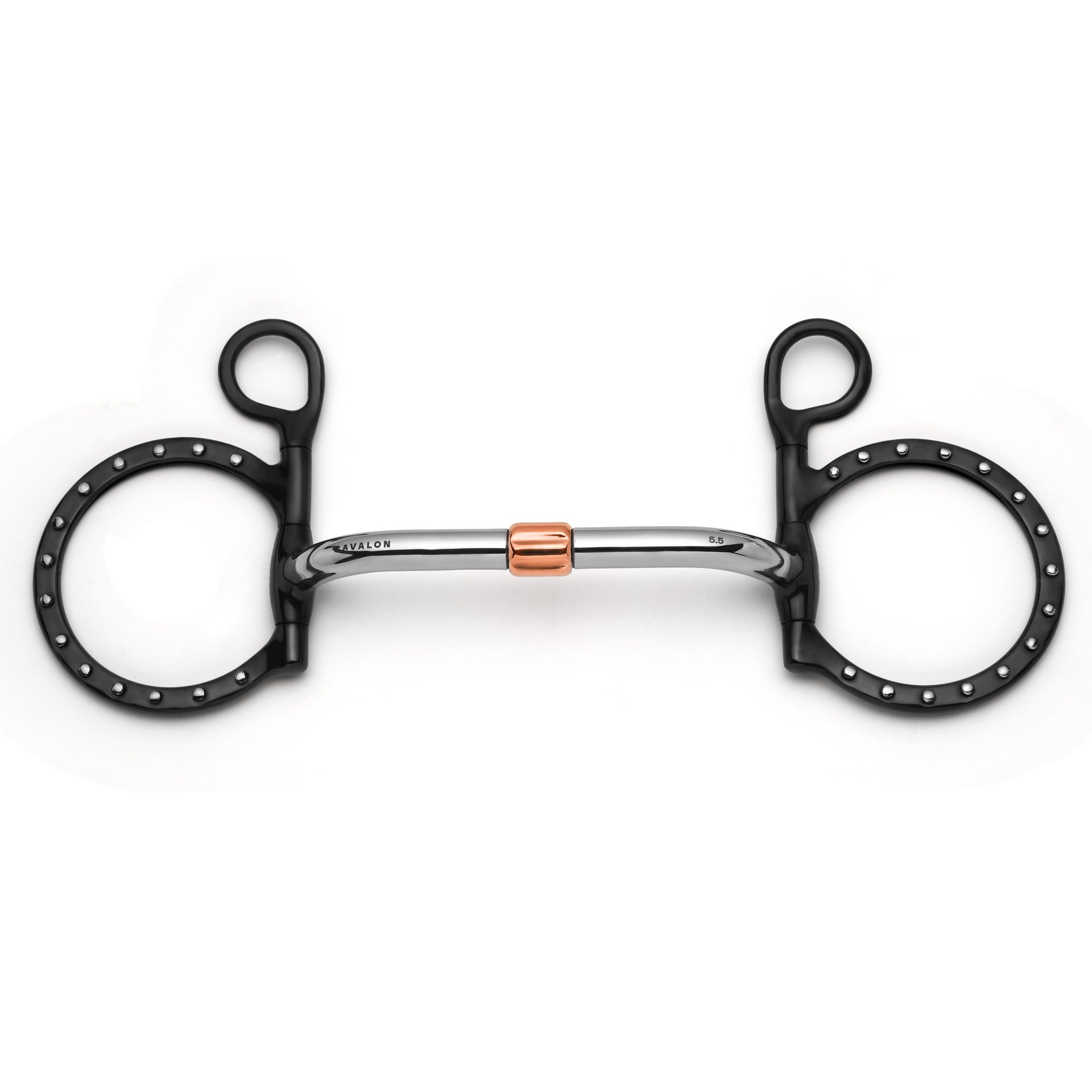 Baucher Pivot Cricket Roller Silver Dotted Snaffle