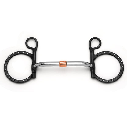 Baucher Pivot Cricket Roller Silver Dotted Snaffle