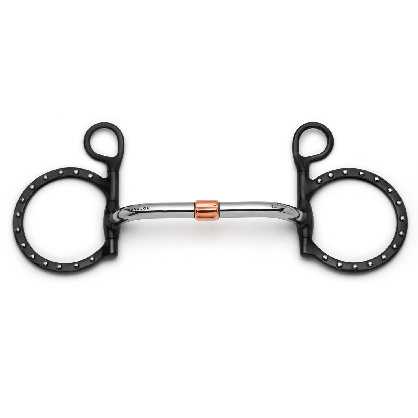 Baucher Pivot Cricket Roller Silver Dotted Snaffle