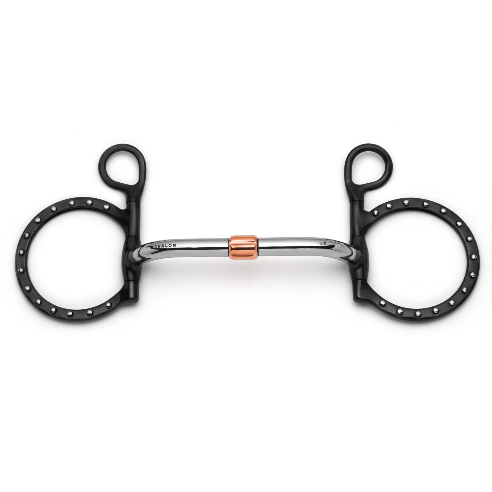 Baucher Pivot Cricket Roller Silver Dotted Snaffle