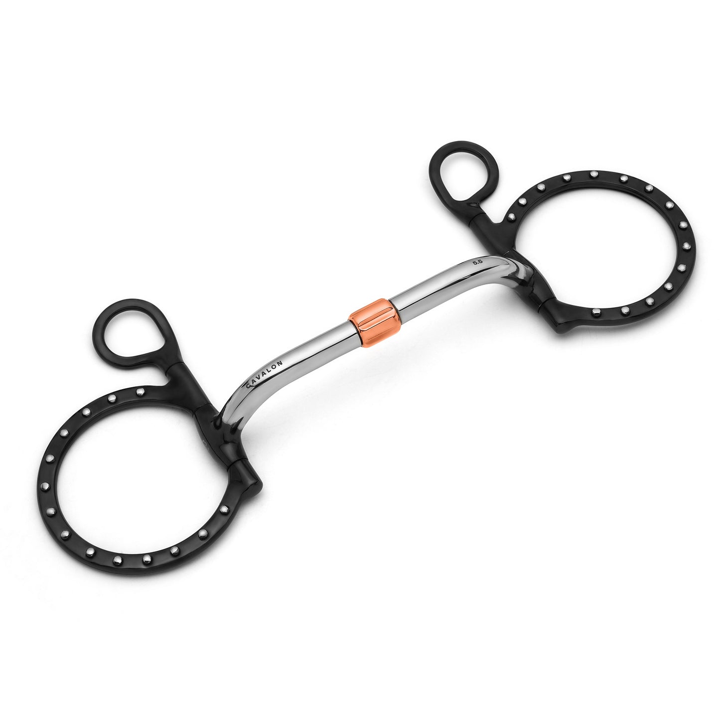 Baucher Pivot Cricket Roller Silver Dotted Snaffle