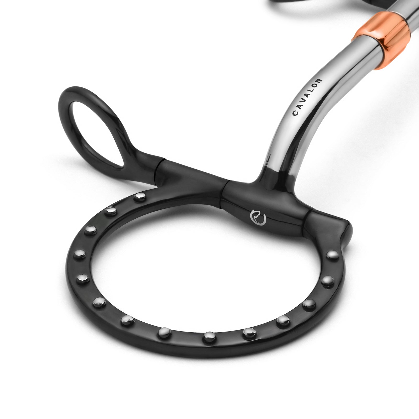 Baucher Pivot Cricket Roller Silver Dotted Snaffle